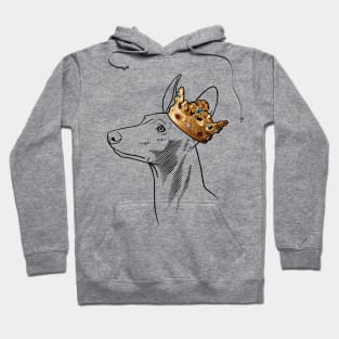 Pharaoh Hound Dog King Queen Wearing Crown Hoodie